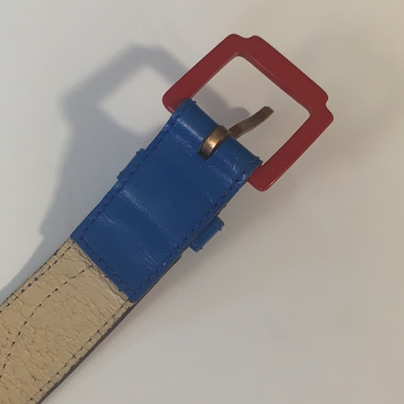 SAINT LAURENT rive gauche Leather Belt - Picture 6 of 8